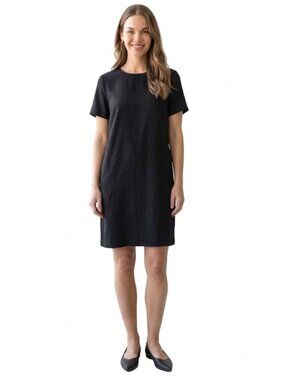 Felicity & Coco Classic Shift Dress, Black LBD, Womens Size Small